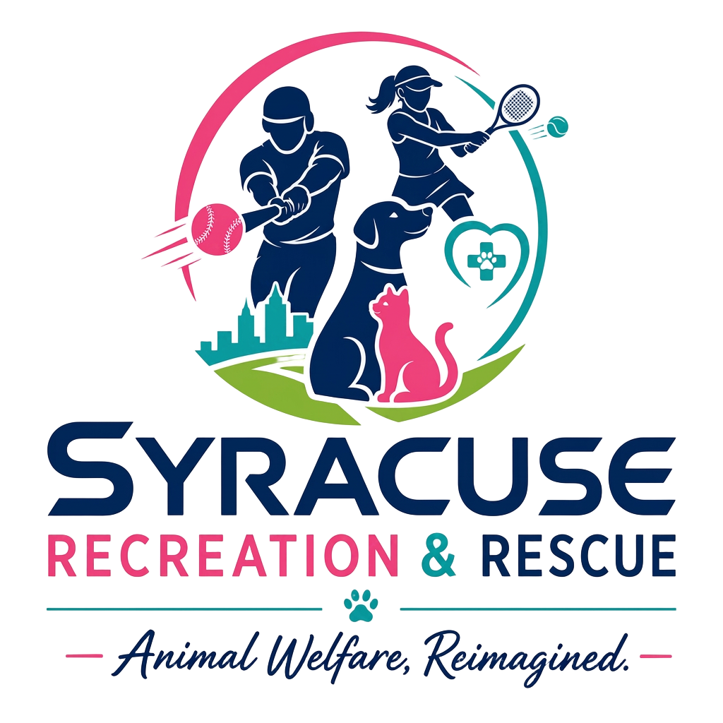 Syracuse Recreation & Rescue logo — Animal Welfare, Reimagined.